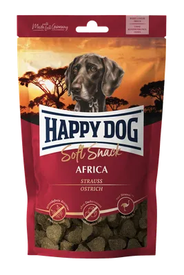 ᐉ Мягкое лакомство Happy Dog Soft Snack Africa со вкусом страуса и  картофеля 100 г (60685) картинки