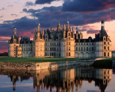 Обои на рабочий стол Chateau de Chambord France, замок во Франции, обои для  рабочего стола, скачать обои, обои бесплатно картинки