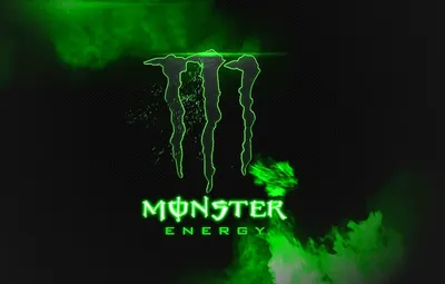 Обои логотип, Monster Energy, бренд, энергетик картинки на рабочий стол,  раздел минимализм - скачать картинки