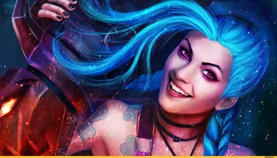 http://magicnaanavi. / Jinx :: League of Legends (Лига Легенд) :: красивые  картинки :: счастье :: радость :: девушка :: Игры :: фэндомы / картинки,  гифки, прикольные комиксы, интересные статьи по теме. картинки