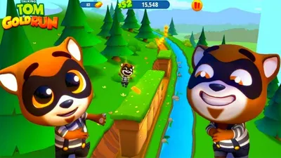 Talking tom gold run Говорящий Том бег за золотом Наташа против Полицейские  соревнуются на золото — Ютуб для детей картинки