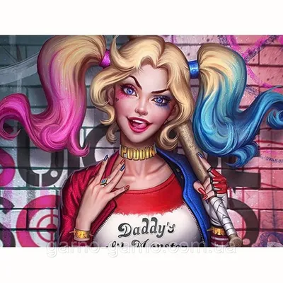 Купить Пиньята Харли Квинн harley Harley Quinn Харли Квин пиньята бумажная  для праздника барабан шар, цена 380 грн — Prom.ua (ID#1359487360) картинки