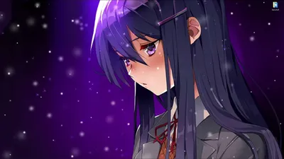 Живые обои Задумчивая Юри - DDLC [СКАЧАТЬ БЕСПЛАТНО] ID:6356 картинки