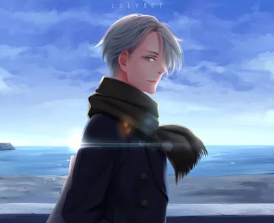 Обои на рабочий стол Victor Nikiforov / Виктор Никифоров из аниме Yuri! on  Ice / Юри на льду, by Lulybot, обои для рабочего стола, скачать обои, обои  бесплатно картинки