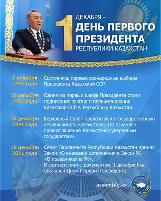 1 декабря - День Первого Президента картинки