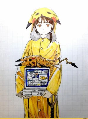 Pikachu (Пикачу) :: Serial Experiments Lain :: Anime Paint :: Anime  OldSchool :: Pokémon (Покемоны) :: Anime Artist (Аниме арт, Аниме-арт) ::  фэндомы :: Anime (Аниме) / картинки, гифки, прикольные комиксы, интересные  статьи по теме. картинки