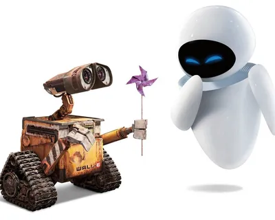 Картинка валли, любовь, робот, фантастика, мультфильм, wall-e, ева  1280x1024 скачать обои на рабочий стол бесплатно, фото 120910 картинки