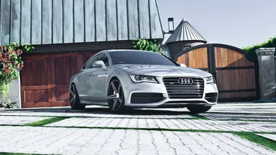 Скачать 1920x1080 гараж, ауди, авто, audi a7, car обои, картинки full hd,  hdtv, fhd, 1080p картинки