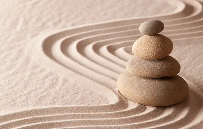 Обои энергия, камень, Япония, сад, Japan, stone, Дзен, energy, garden,  философия, Zen, sand monk картинки на рабочий стол, раздел разное - скачать картинки