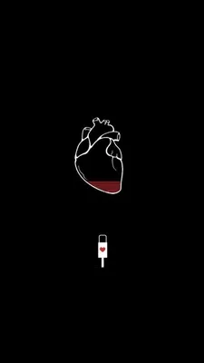 сердце | Black phone wallpaper, Screen wallpaper, Emoji wallpaper картинки