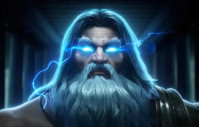 Обои молния, зевс, zeus, бог грома, god of thunder, smite, громовержец  картинки на рабочий стол, раздел игры - скачать картинки