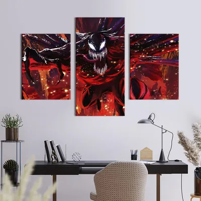 ᐉ Картина на холсте триптих Carnage 96x60 см (1525-32) картинки