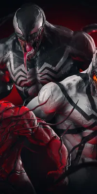 Скачать обои Venom, Carnage, Anti-Venom, Venom, Carnage, Anti Venom,  Симбиоты в разрешении 1080x2160 на рабочий стол картинки