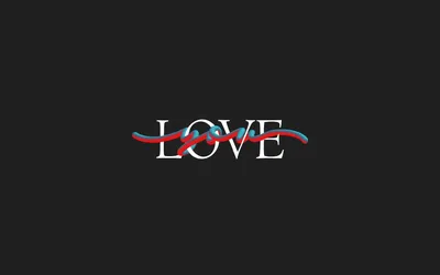 Скачать обои Love, 4k, gray background, minimal, typography, love concept  для монитора с разрешением 3840x2400. Картинки на рабочий стол картинки