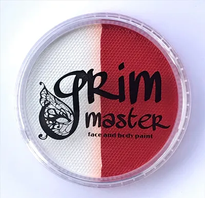 Аквагрим GrimMaster двухцветный Красный\u0026Белый Bicolor Red\u0026White 32 g:  продажа, цена в Львове. Грим и косметика для спецэффектов от \ картинки