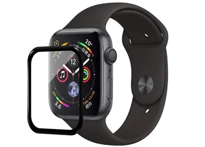 Защитное стекло Xreel Screen Protection для Apple Watch 38mm (черная рамка)  купить в Москве! Цена, фото, характеристики, отзывы. картинки