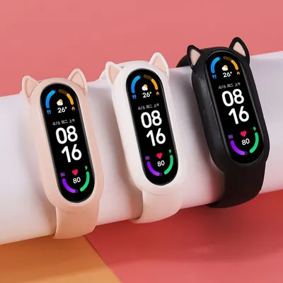 Силиконовый чехол для смарт-часов Mi Band 3/4/5/6 - купить по выгодной цене  | AliExpress картинки