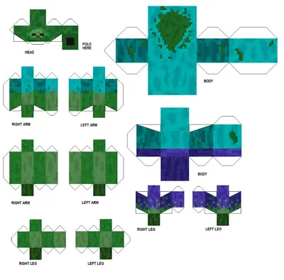 Как сделать из бумаги фигурку зомби из майнкрафта: зомби мутант - бумажный  житель, схемы оригами поделки, шаблоны, развертки зомби гиганта и  маленького из картона картинки