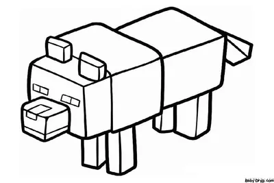 Картинка Майнкрафт для срисовки | Раскраски Майнкрафт картинки