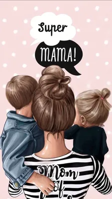 Pin by мальцева оксана on Дети | Mom art, Mother daughter art, Mother art картинки