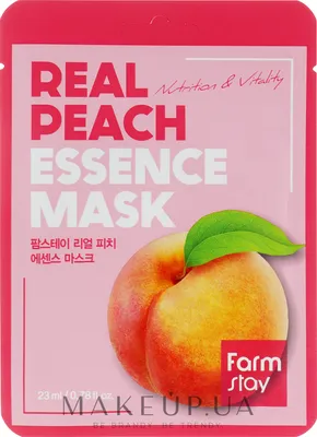 FarmStay Real Peach Essence Mask - Маска тканевая для лица с экстрактом  персика: купить по лучшей цене в Украине | Makeup.ua картинки