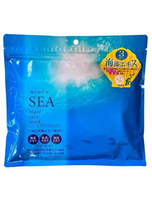 Купить Маски для лица с морскими водорослями, Sea Algae Face Mask, SPC,  30шт в интернет-магазине НИППОН картинки