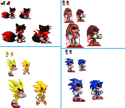 Sonic.EXE sprites картинки