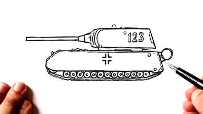 How to draw the Tank MAUS - YouTube картинки