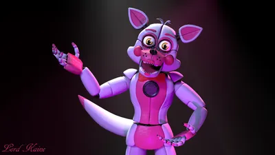 Шаблон Mangle funtime foxy FNAF Мангл фантайм фокси ФНАФ - Рисовач .Ру картинки