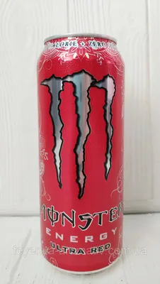 Газированный энергетический напиток Monster Energy Ultra Red 500мл  (Великобритания): продажа, цена в Луцке. Энергетики от \ картинки