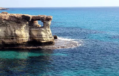 Обои море, лето, побережье, rock, sea, coast, Кипр, Cyprus, голубая лагуна,  Айя-Напа, sea caves, Agia-Napa, морские пещеры картинки на рабочий стол,  раздел пейзажи - скачать картинки