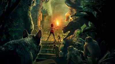 Обои Книга джунглей, Лучшие фильмы, Маугли, Багира, The Jungle Book, Best  Movies, Mowgli, Bagheera, Фильмы #8899 - Страница 2 картинки