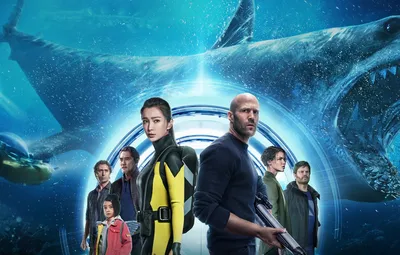 Обои акула, персонажи, The Meg, The Meg (2018), Мегалодон, Мег: Монстр  глубины картинки на рабочий стол, раздел фильмы - скачать картинки