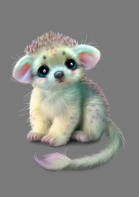 Милота: Рисунки волшебных созданий | Cute animals, Cute fantasy creatures,  Animal drawings картинки