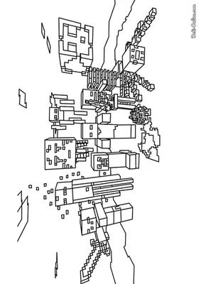Раскраска Minecraft мобы распечатать или скачать картинки