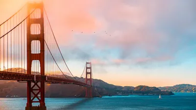 Обои мост Golden Gate, подвесной мост, мост, вода, облако 4K Ultra HD  бесплатно, заставка 3840x2160 - скачать картинки и фото картинки