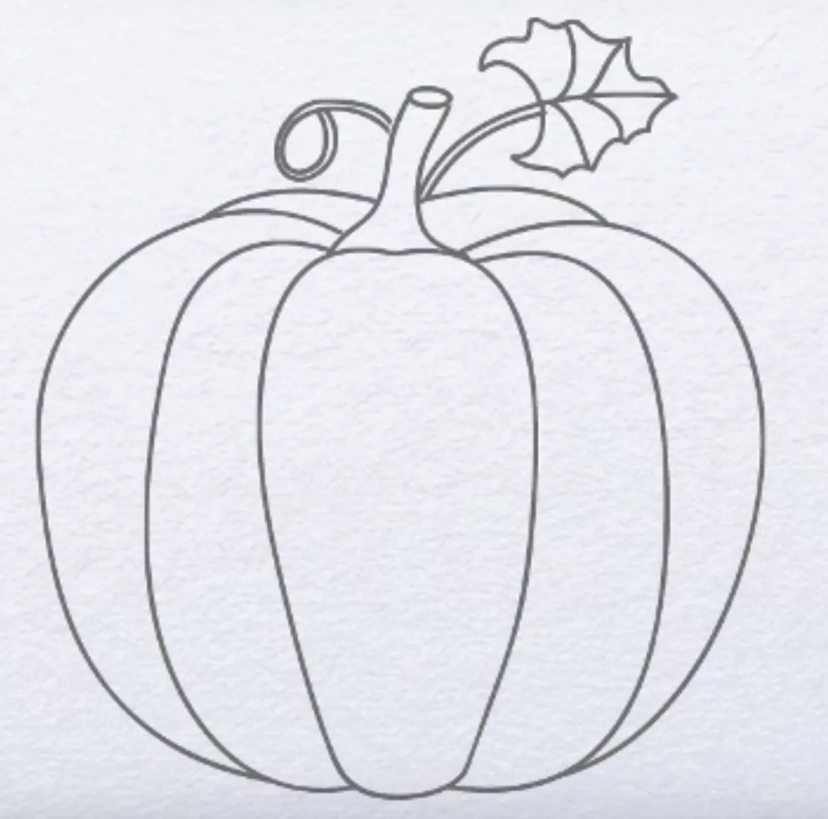 Поэтапное рисование тыквы