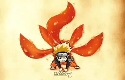 Wallpaper Naruto, tails, Chibi images for desktop, section сёнэн - download картинки