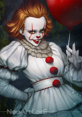 Фото Pennywise / Пеннивайза в образе девушки из фильма It / Оно, by  NeoArtCorE картинки