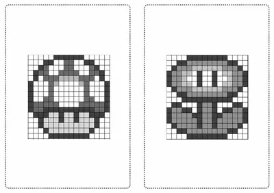 Раскраски Пиксельные по клеточкам (32 шт.) - скачать или распечатать  бесплатно #5581 картинки