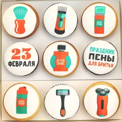 Пирожные на 23 февраля (K2072) — купить по цене 2050 руб. | Интернет  магазин Promocake Москва картинки