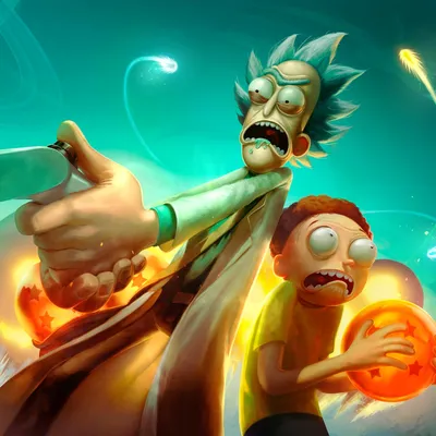 Живые обои Rick and Morty Dragon Ball [1920x1080] - Wallpaper Engine картинки