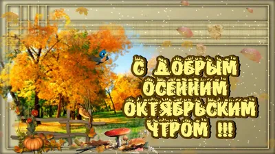 С ДОБРЫМ ОСЕННИМ ОКТЯБРЬСКИМ УТРОМ # - YouTube картинки