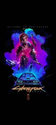 Cyberpunk фоновые обои для телефона 1080x2400. | Черные обои на телефон. |  Постила картинки