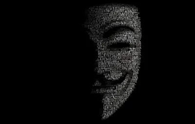 Обои фон, атака, маска, слова, Anonymous, анонимы, хакер картинки на  рабочий стол, раздел минимализм - скачать картинки