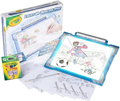 Купить Планшет с подсветкой для рисования и копирования Crayola Light Up  Tracing Pad Blue (04-0907), цена 1895 грн — Prom.ua (ID#1340284157) картинки