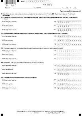 Отчет 3-НДФЛ для ИП картинки