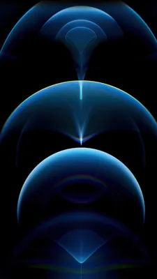 Обои iPhone 12 Pro, blue, abstract, Apple October 2020 Event, 4K, ОС #23102 картинки