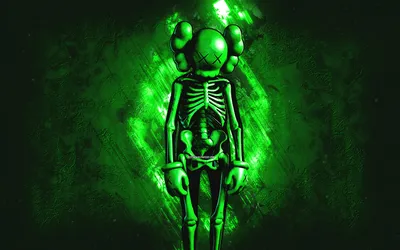 Скачать обои Fortnite Green KAWS Skeleton Skin, Fortnite, main characters,  green stone background, Green KAWS Skeleton, Fortnite skins, Green KAWS  Skeleton Skin, Green KAWS Skeleton Fortnite, Fortnite characters для  монитора с разрешением картинки