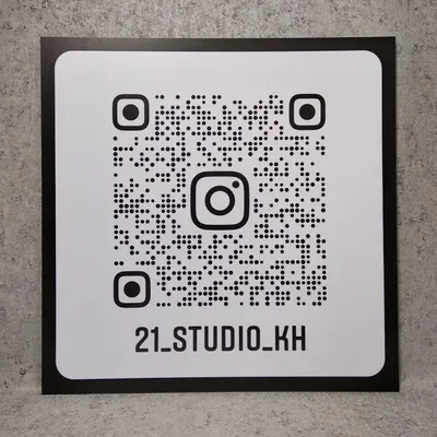 Пластиковая табличка Инстаграм визитка с QR-кодом от Мир стендов -  1291827925 картинки